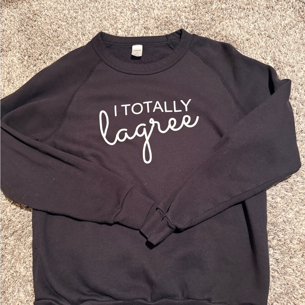 Black lagree sweatshirt small